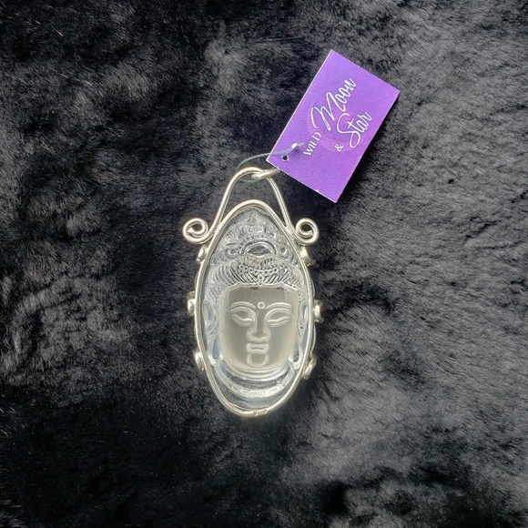 Crystal Quartz Buddha pendant - Picture 8 of 8